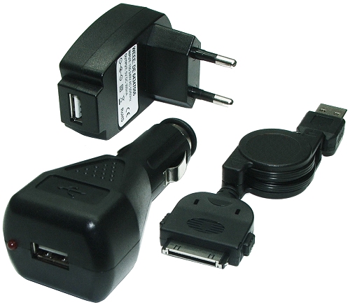 3in1 Lade Set f. Apple iPhone 3G /3GS / iPhone / iPOD..