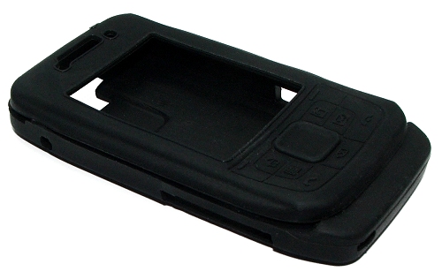 Silicon Kondom Tasche SCHWARZ f�r Nokia E66 Condom Case