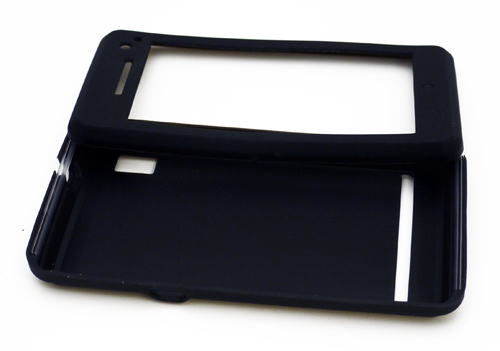 Silicon Kondom Tasche (schwarz) f.Motorola Milestone