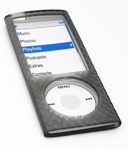 Silicon Tasche (transblack) f. iPod Nano 5 inkl Folie
