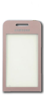 Samsung S5230 Displayglas (pink) touch display