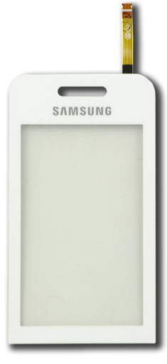 Samsung S5230 Displayglas (weiss) touch display