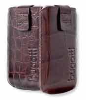 Bugatti Ledertasche (Croco Braun) Gr��e L 78x119mm