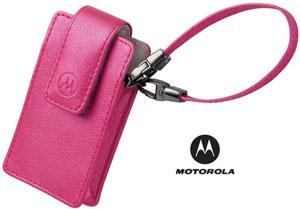 Original Motorola V8 / V3 / V3i Ledertasche PINK
