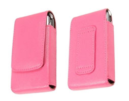 Motorola V8 / V3 / V3i / V3c Ledertasche PINK Holster Box