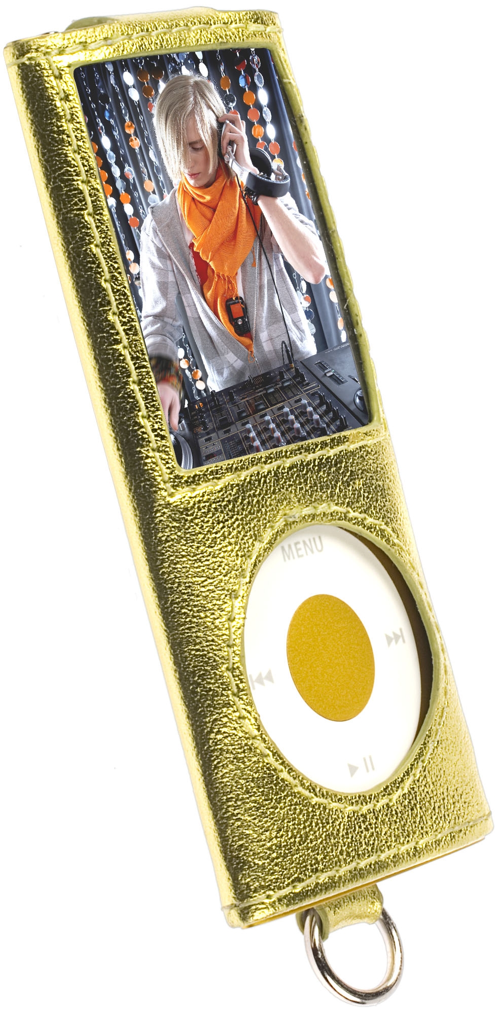 Krusell Encore Tasche (Gelb) f�r Apple iPod Nano 4G