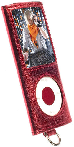 Krusell Encore Tasche (Rot) f�r Apple iPod Nano 4G