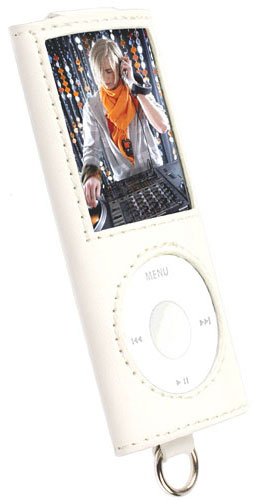 Krusell Encore Tasche (Weiss) f�r Apple iPod Nano 4G