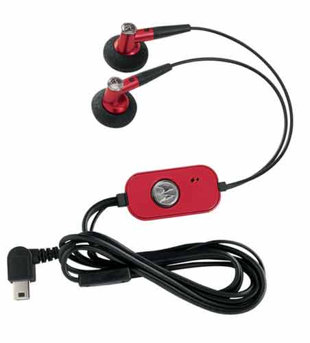 Motorola Stereo Headset Rot mini USB (Mod. s. Text)