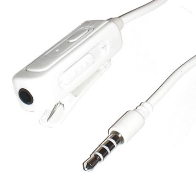 Headset / Kopfh�rer / Musikadapter (weiss) f�r Apple iPhone