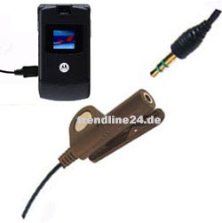 Motorola  V3x/L6/Pebl U6/E770v/E1070/A910  3,5mm Stereo Kopfh�rer Adapter
