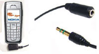 Nokia 6280/6230...  3,5mm Musik /  Kopfh�rer Adapter (�hnl.AD-15)