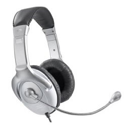 Stereo Kopfh�rer mit Mikrofon und Lautst�rkeregler
