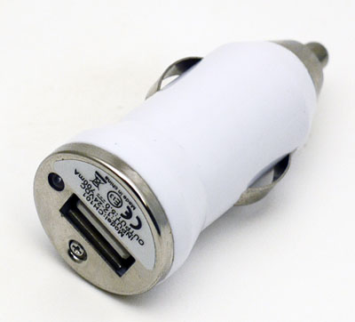 Mini USB KFZ-Ladeadapter (weiss) f�r PDA/Pocket PC usw.