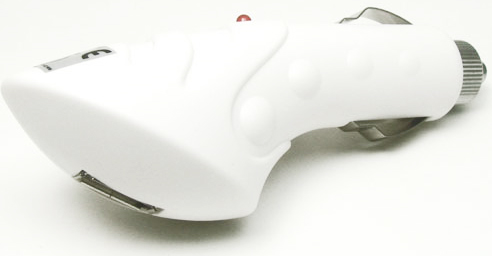 USB KFZ-Ladeger�t Weiss f�r PDA/Pocket PC /Handy usw.