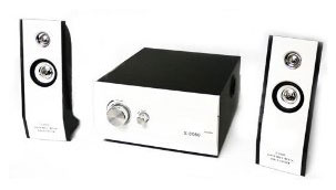 Multimedia-Lautsprecher 2.1 System (weiss) f.MP3/ PC/TV