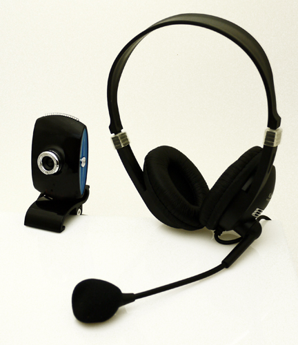 WebCam 2.0 Mega Pixel und Stereo Headset