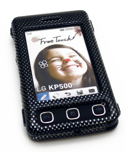 Protector Case (Design: Carbon) f�r LG KP500 Cookie