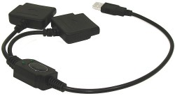 2fach PSX PS2 Controller Adapter zu USB PC